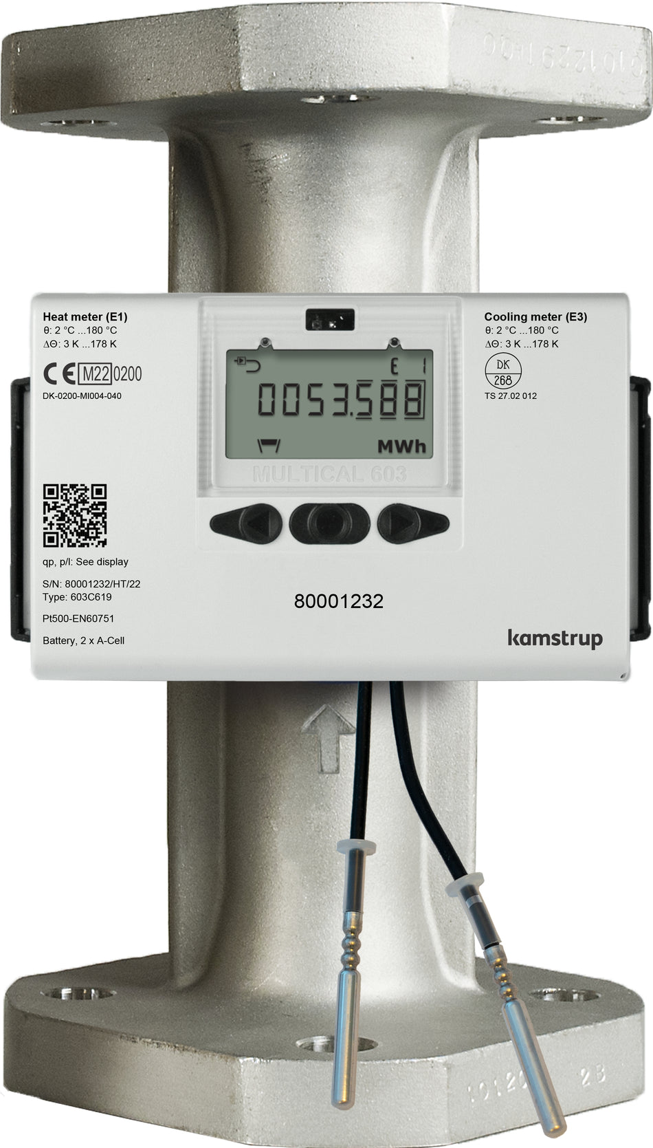 Medidor de enfriamiento ultrasónico Kamstrup Multical 603